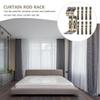 20 Pcs Curtain Rod Curtains Holders Curtain Bracket Gold Curtain Hooks Curtain Tieback Hooks Wall Drapery Hanging Holder Iron Drapery Rod Brackets/As Shown 1 * 2Pcs/10 * 4.7Cm*2Pcs view 3