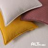 Ailuteie Corduroy Throw Pillow Covers 20x20 Set of 2  Boho Decorative Pillow Covers for Couch, Sofa, Bed  Soft Square Cushion Covers for Living Room Decor (No Insert) Mustard view 4