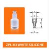 1Pcs White Silicone Vacuum Sucker ZPL-02/03/04 Mini Round Pneumatic Nitrile Butadiene Rubber Vacuum Suction Cup(ZPL-03 White) view 2