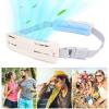 Aramox 5000mAh Lightweight Wearable Waist Fan Strong Wind USB Rechargeable Portable Cooling Fan for Outdoor Work Sports (White) view 3