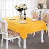 1Pc Dining Table Protective Cover Eco-Friendly Rectangle Jacquard Tablecloth Fabric for Wedding Restaurant Hotel Banquet Decoration Table Cover(Gold,150x210cm) view 1