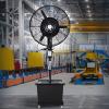 YAVVAY H175CM/180CM Pedestal Fan With Water Mist Spray, 90 Oscillation, 3 Speeds, 3 Modes, Adjustable Mist, 42L Water Tank, For Industrial Shop Garage(75cm) view 3