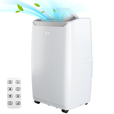 EcoExplorer Portable Air Conditioner 14,000 BTU,Cools 750 Sq.Ft, 3 Modes (Cool/Fan/Dehumidify), 24-Hour Timer, Remote, Easy-Install Window Kit for Indoor Use