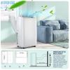 EcoExplorer Portable Air Conditioner 14,000 BTU,Cools 750 Sq.Ft, 3 Modes (Cool/Fan/Dehumidify), 24-Hour Timer, Remote, Easy-Install Window Kit for Indoor Use view 2