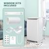 EcoExplorer Portable Air Conditioner 14,000 BTU,Cools 750 Sq.Ft, 3 Modes (Cool/Fan/Dehumidify), 24-Hour Timer, Remote, Easy-Install Window Kit for Indoor Use view 3