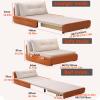 3-in-1 Folding Sofa Bed with Washable Fabric, Convertible Sleeper Sofa Chair, Pull-Out Couch Guest Beds with Storage Box & 205cm Sleeping Length(Gray,105 * 84 * 87cm) view 2