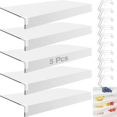 5 Pcs Wire Shelf Cover, 33X16X3 Inch Carbon Fiber Material Shelf Covers for Pantry Shelves(Not Wood), Waterproof Removable Closet Shelving Liner for Home Kitchen,Office Organization - White