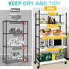 5 Pcs Wire Shelf Cover, 33X16X3 Inch Carbon Fiber Material Shelf Covers for Pantry Shelves(Not Wood), Waterproof Removable Closet Shelving Liner for Home Kitchen,Office Organization - White view 3
