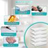 5 Pcs Wire Shelf Cover, 33X16X3 Inch Carbon Fiber Material Shelf Covers for Pantry Shelves(Not Wood), Waterproof Removable Closet Shelving Liner for Home Kitchen,Office Organization - White view 4