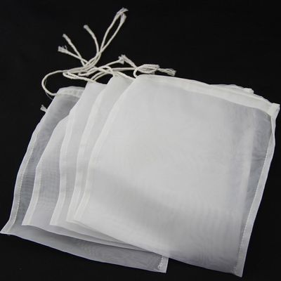 5 Pcs Nylon Straining Bag,Brew Strainer Bags for Juicing 6 x 7.8 inch Reusable Wine Straining Bag for Homebrewing,Nylon Mesh Durable Fine Mesh Strainer Bag for Home Brewing Hops Grains Fruit Wine Beer