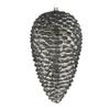 7 in. Limestone Matte Glitter Pinecone Christmas Ornament 4 per Bag view 1
