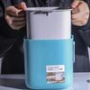 BATHVEVE Portable Covered Trash Bin Plastic Kitchen Waste Storage Container Waterproof Garbage Can for Wet Dry Separation for Home and Office Use view 4