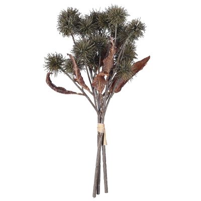15 in. Earth Flower Bundle Green - 2 Piece Per Bag