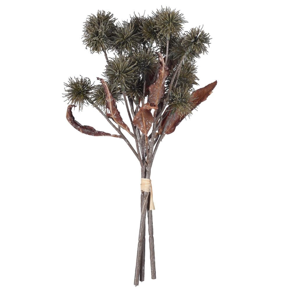 15 in. Earth Flower Bundle Green - 2 Piece Per Bag