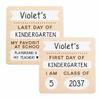 Kate & Milo First & Last Day Board, Dry Erase, Reversible Dry Erase Board, Photo Prop for Kids, Kindergarten Through High School, K-12, Reusable and Erasable view 1