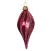 8 in. Fuchsia Candy Glitter Swirl Drop Ornament view 1
