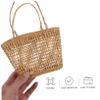Ciieeo 1Pc Handheld Decorative Basket Woven Straw Storage Basket for Home Decor for Flower Arrangement Sundries Storage Fine Craftsmanship with Natural Texture view 4