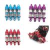 HUYETRXA for mjx 14301 13402 14303 1/14 RC Remote Control car Metal Upgrade Fittings Front and Rear Oil Pressure Shock absorbers(Purple) view 2