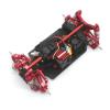 HUYETRXA for mjx 14301 13402 14303 1/14 RC Remote Control car Metal Upgrade Fittings Front and Rear Oil Pressure Shock absorbers(Purple) view 4