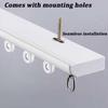 Curtains for Ceiling Track Rod Single Row Curtain Track Ceiling Mounted Silent Heavy Duty System Sliding Rails Room Divider for Bedroom Living Room Hospital(Brass,2m(6.6ft)) view 3