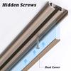 Curtains for Ceiling Track Rod Single Row Curtain Track Ceiling Mounted Silent Heavy Duty System Sliding Rails Room Divider for Bedroom Living Room Hospital(Brass,2m(6.6ft)) view 4