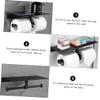 Mobestech 1Pc Space Bathroom Storage Rack Non Punching Paper Towel Holder Wall Mounted Toilet Paper Organizer Design for Efficient Space Use view 3