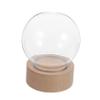 ABOOFAN Clear Snow Globe with Music Box Dome Decoration Kit for Art Projects Enchanting Musical Element for Miniature Landscapes and Unique Displays view 1