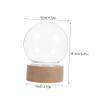 ABOOFAN Clear Snow Globe with Music Box Dome Decoration Kit for Art Projects Enchanting Musical Element for Miniature Landscapes and Unique Displays view 2