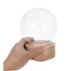 ABOOFAN Clear Snow Globe with Music Box Dome Decoration Kit for Art Projects Enchanting Musical Element for Miniature Landscapes and Unique Displays view 3