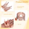 27 Mini Crowns, Glitter Metal Tiaras For Cake Toppers, Bouquets, Weddings, Parties, 3 Distinct Designs view 2