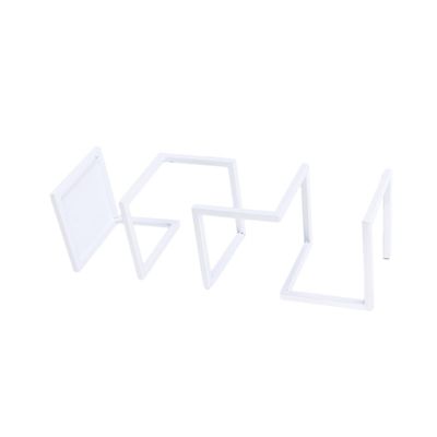 FUNOMOCYA Creative Metal Umbrella Stand Holder White Organizer for Entryway Office Hollowed Out Design Solid Base Fits Various Modern Umbrella Rack