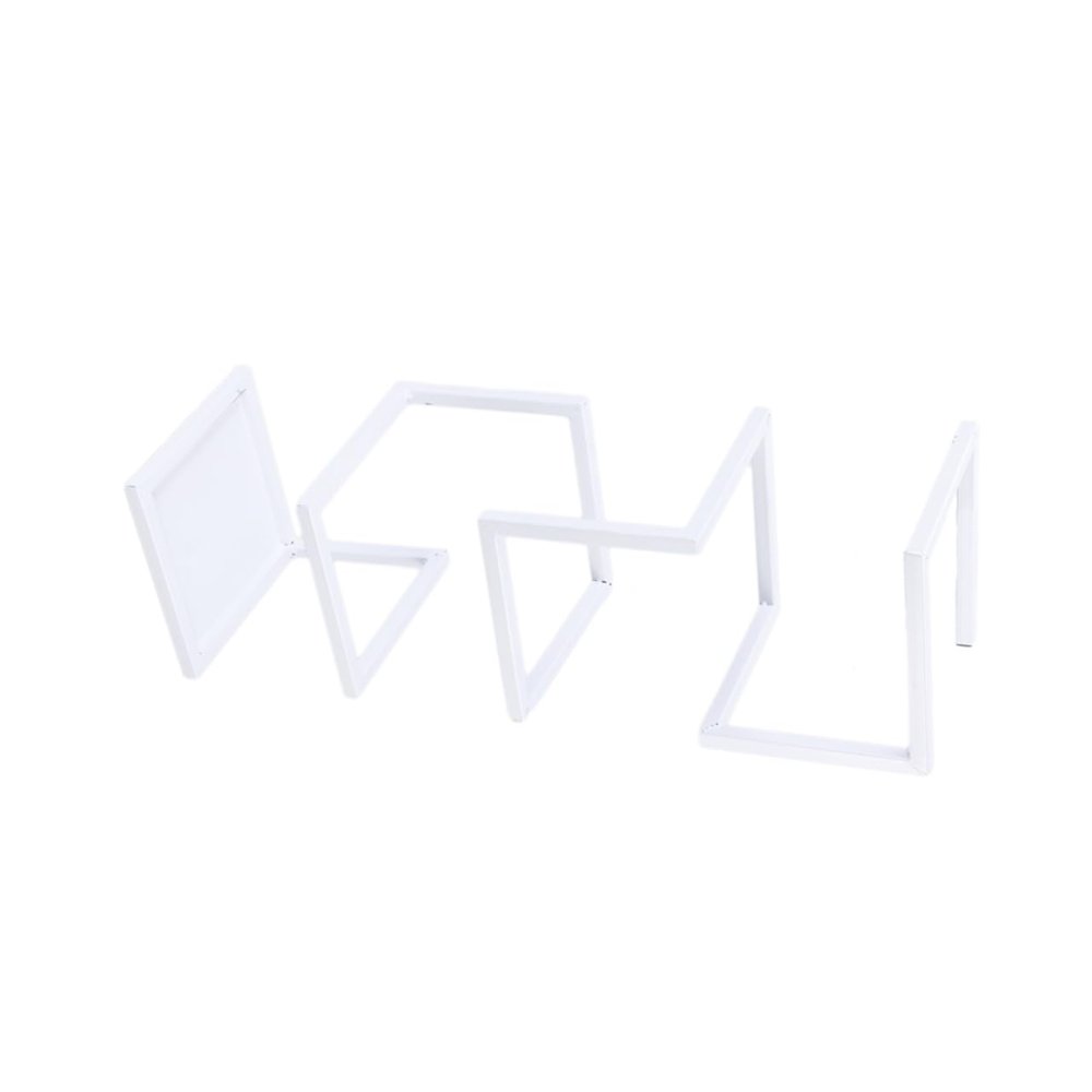FUNOMOCYA Creative Metal Umbrella Stand Holder White Organizer for Entryway Office Hollowed Out Design Solid Base Fits Various Modern Umbrella Rack