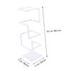FUNOMOCYA Creative Metal Umbrella Stand Holder White Organizer for Entryway Office Hollowed Out Design Solid Base Fits Various Modern Umbrella Rack view 2
