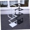FUNOMOCYA Creative Metal Umbrella Stand Holder White Organizer for Entryway Office Hollowed Out Design Solid Base Fits Various Modern Umbrella Rack view 4
