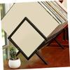 Zerodeko Desktop Record Holder Multi Function Book Holder for Magazines and Files Elegant Retro Design for Home Office Library Compact Storage view 4