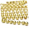 Cabilock 3Pcs Golden Bead Chain Hanging Ornament Unique Christmas Tree Decor for Xmas Party Lightweight Plated Beads for Ceiling Window Wall Decoration Reusable Holiday view 3