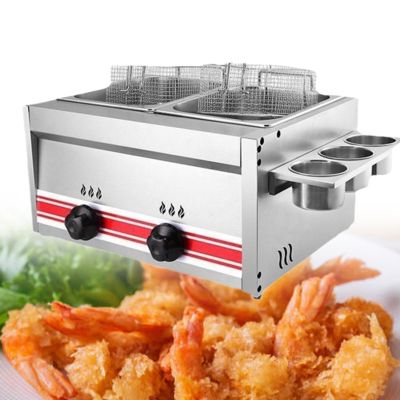 Commercial and Household Deep Fryer for Restaurants, Supermarkets, and Home Use for Frying Chips, Onion Rings, Chicken Nuggets