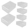 HOLIDYOYO 6Pcs Transparent Shoe Storage Organizer Boxes Stackable Clear Shoe Containers for Closet Material with High Transparency for Easy Visibility and Family Use view 1