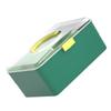 CALLARON 1Pc Portable Emergency Medicine Storage Box Handheld Organizer for Home Outdoor Use Durable Green Container with Ergonomic Handle and for Easy Access view 1