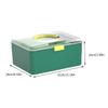 CALLARON 1Pc Portable Emergency Medicine Storage Box Handheld Organizer for Home Outdoor Use Durable Green Container with Ergonomic Handle and for Easy Access view 2