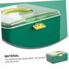 CALLARON 1Pc Portable Emergency Medicine Storage Box Handheld Organizer for Home Outdoor Use Durable Green Container with Ergonomic Handle and for Easy Access view 4