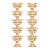 10Pcs Gold Vases for Centerpieces,4.72'' Metal Planter Elegant Wedding Centerpieces Vase for Wedding Party Decoration,Vases Flower Holder for Anniversary Ceremony,Complete Set view 1