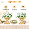 10Pcs Gold Vases for Centerpieces,4.72'' Metal Planter Elegant Wedding Centerpieces Vase for Wedding Party Decoration,Vases Flower Holder for Anniversary Ceremony,Complete Set view 4