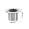 KALLORY 4Pcs Heavy Duty Stainless Steel Closet Rod Holders Flange Sockets for Towel and Clothline Pole Easy to Install with Fine Workmanship Suitable for Wardrobe and Shower Curtains view 3