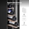 Yeego Wine Fridge Cooler - 7 Bottles Wine Cooler, 40-65F Wine Refrigerator Glass Door, Built in, Freestanding or Under Counter Fridge for Home Bar Office view 2