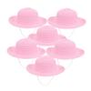 DECHOUS 6Pcs DIY Painting Straw Hat for Blank Beach Sun Hat for Graffiti Crafts for Summer Parties Birthdays and Creative Activities and view 1