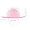 DECHOUS 6Pcs DIY Painting Straw Hat for Blank Beach Sun Hat for Graffiti Crafts for Summer Parties Birthdays and Creative Activities and view 2
