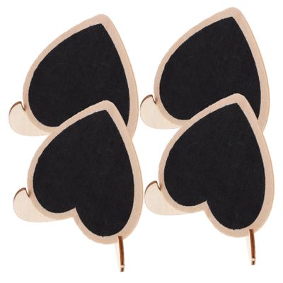 OFFSCH 10Pcs Heart Shaped Chalkboard Signs Reusable Small Chalkboards with Stand for Weddings Crafts Place Cards and Table Decorations Convenient Message Board for Events