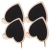 OFFSCH 10Pcs Heart Shaped Chalkboard Signs Reusable Small Chalkboards with Stand for Weddings Crafts Place Cards and Table Decorations Convenient Message Board for Events view 1