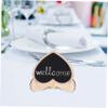 OFFSCH 10Pcs Heart Shaped Chalkboard Signs Reusable Small Chalkboards with Stand for Weddings Crafts Place Cards and Table Decorations Convenient Message Board for Events view 2